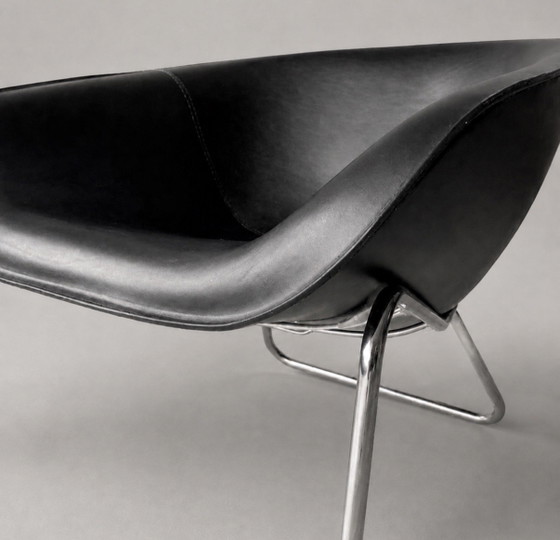 B&B Italia Mart fauteuil, ontwerp van Antonio Citterio, 2003 – Chrome, Leather (photo 4 of 11)