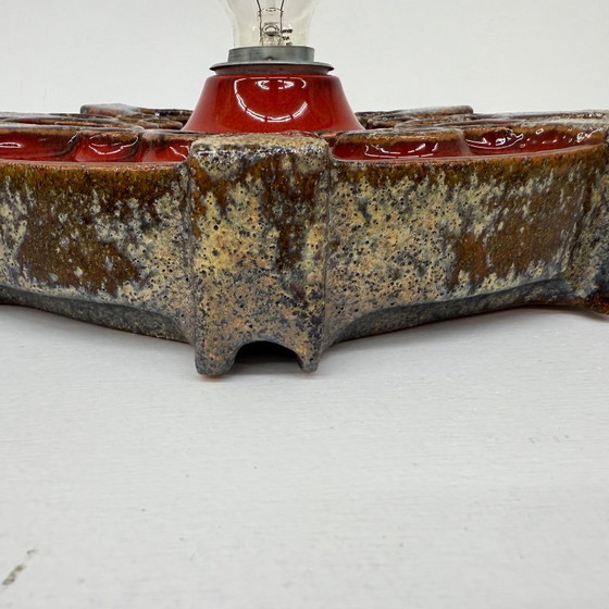 Image 1 of Pareja de apliques de cerámica Hustadt Leuchten , años 70