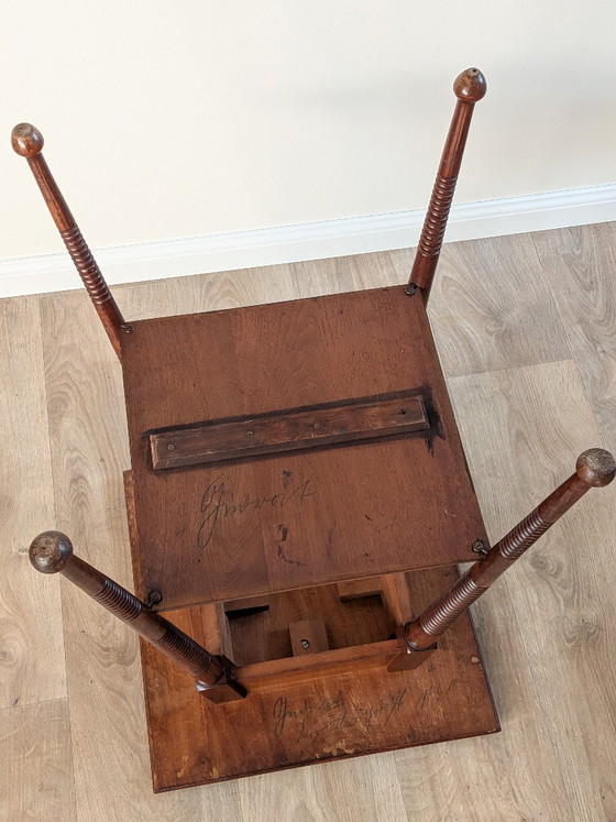 Image 1 of Table d'appoint/table basse de style Arts & Crafts antique par William Birch (vers 1900)