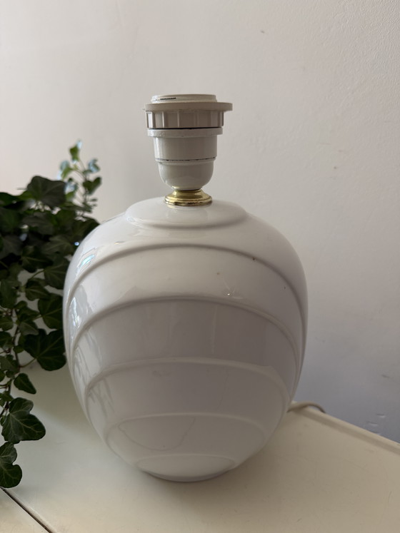Image 1 of Lampada vintage in ceramica bianca degli anni '80