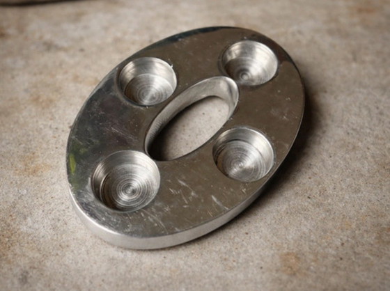 Image 1 of Bellissimo portacandele vintage in alluminio