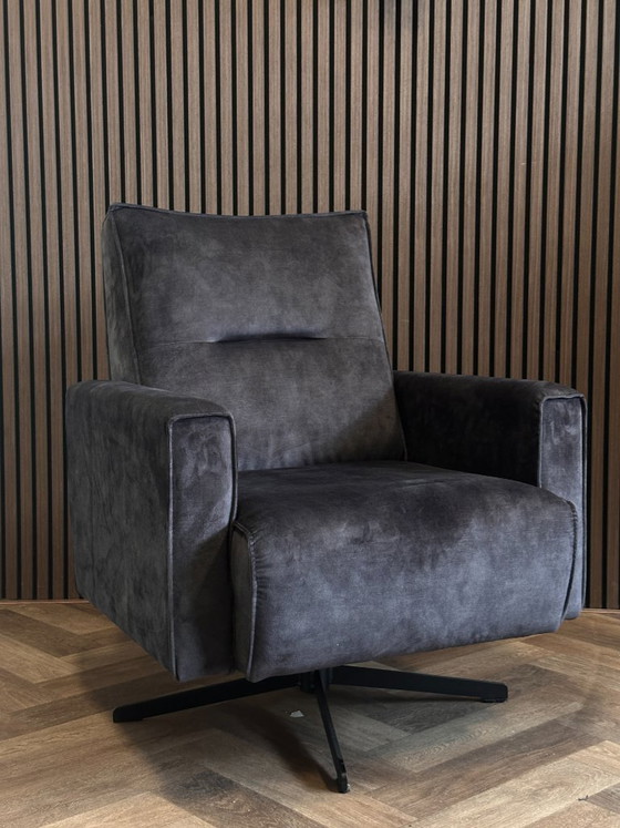 Dover Velour Swivel Armchair 75x75cm – sitdesign, Swivel chairs, Textile (photo 9 of 9)