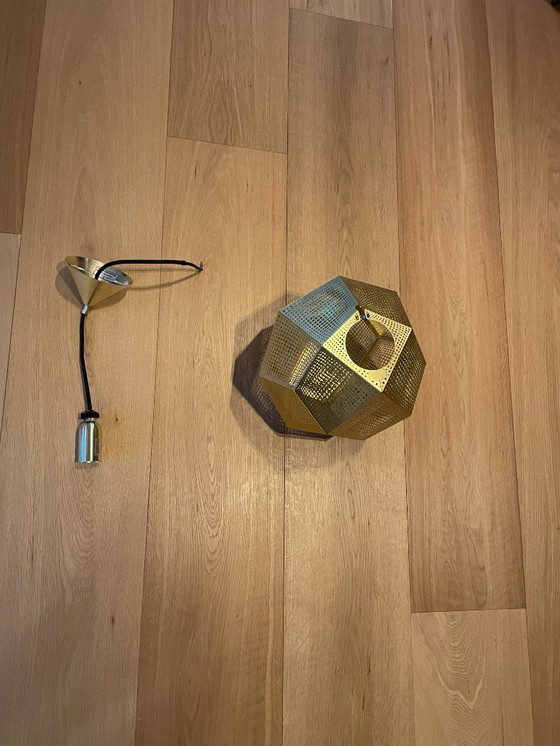 Image 1 of Tom Dixon Etch shade Brass Pendant Lamp