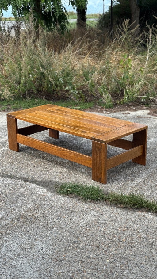 Tavolino rettangolare in rovere