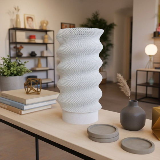 Image 1 of Lumina Twist – Sculptural Design Lamp (Wireless or Wired)