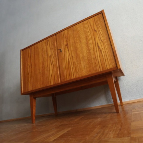 Image 1 of ❤️Hellerau Cultureel Meubel Commode Franz Ehrlich DDR Midcentury Bauhaus GERESTAUREERD