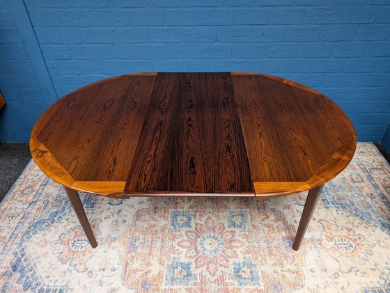 Image 1 of Tavolo da pranzo allungabile vintage, palissandro, anni '60