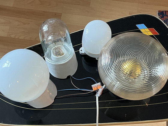 Image 1 of 4 lampade in ceramica di metà secolo