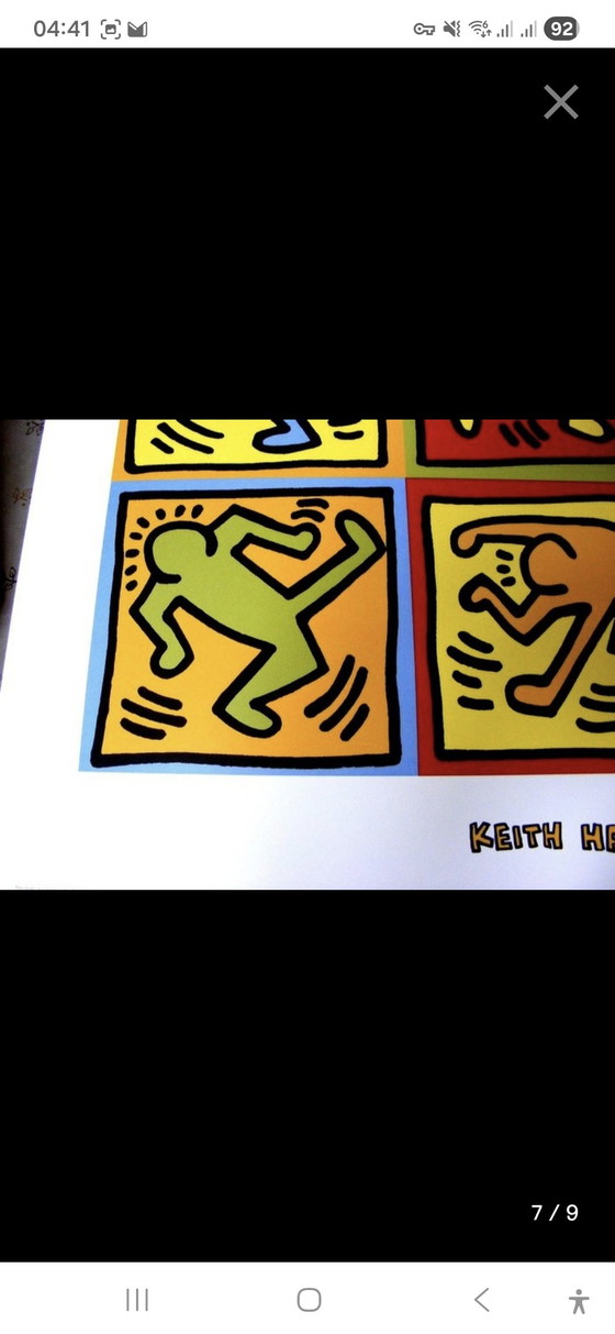 Image 1 of Keith Haring - Six dancing People - 1990