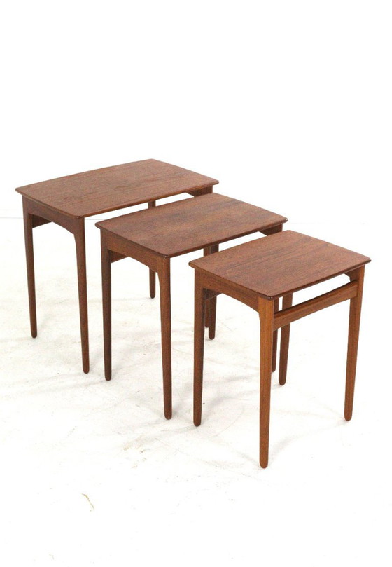 Svend Åge Madsen Nesting Tables Vintage Deens Teak – Svend Age Madsen, Bijzettafels, Wood (photo 14 of 22)