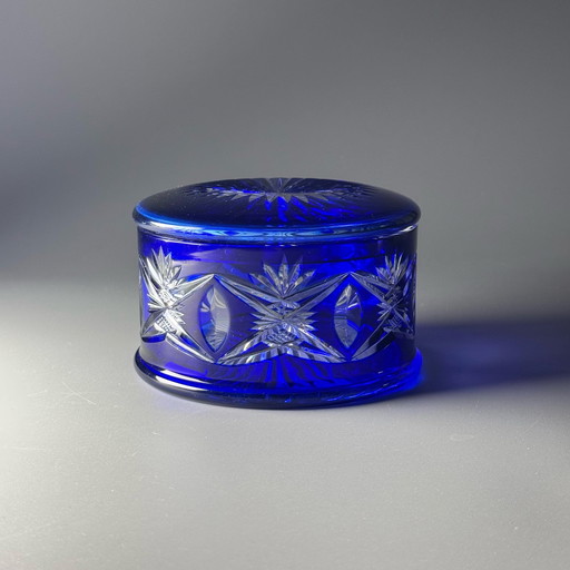 Bonbonnière Val Saint Lambert, modèle 3247/17 par Hubert Fouarge, Belgique, début des années 1900