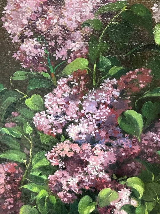 "Still Life with Lilacs" Jan van Malderen – Paintings & Drawings, Canvas (photo 3 of 8)
