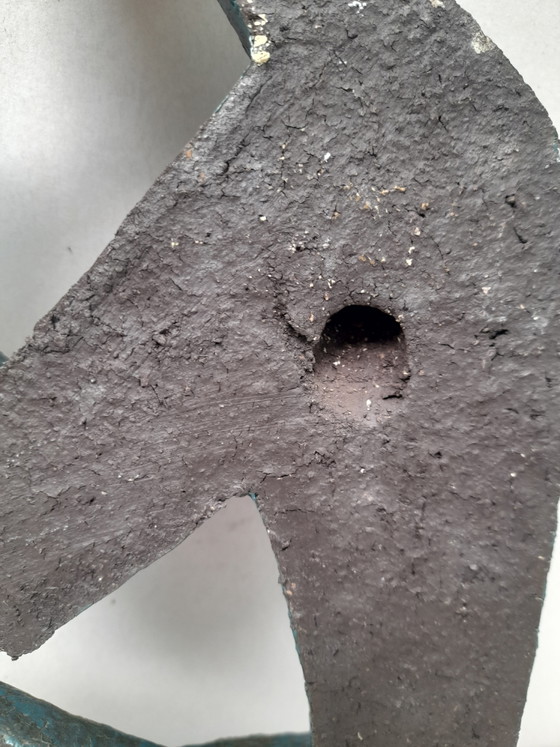 Bassorilievo murale brutalista degli anni '50 – Sculture, Bronze (photo 6 of 7)