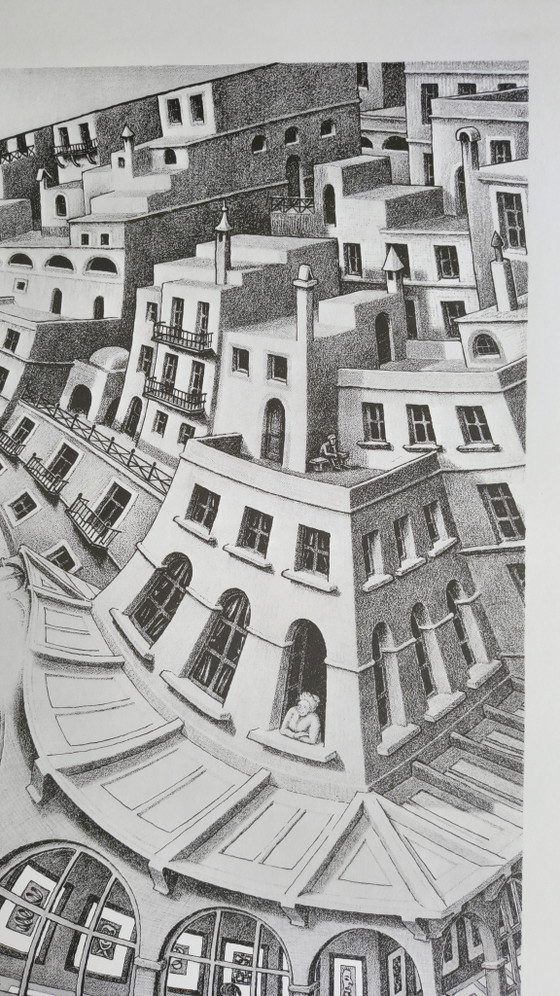 Zeefdruk van M.C. Escher. Handgesigneerd. – Litho's & Zeefdrukken, Aluminium, Paper (photo 6 of 13)