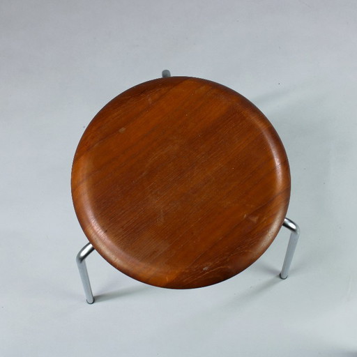 Arne Jacobsen (1902-1971) - teak - Dot stool - model 3170 - Fritz Hansen