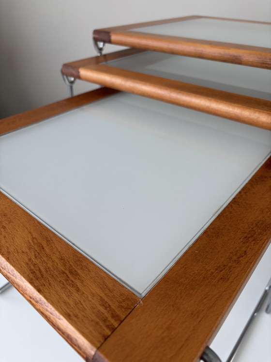 Image 1 of Vintage Hyllinge Möbler Denemarken mimiset, nesting tables 