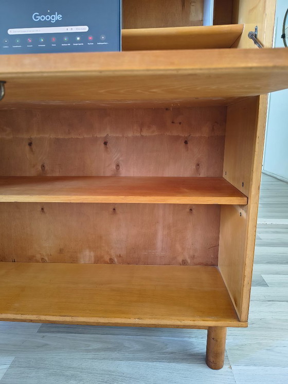 Image 1 of Mobile in legno vintage • Libreria e postazione di lavoro domestica