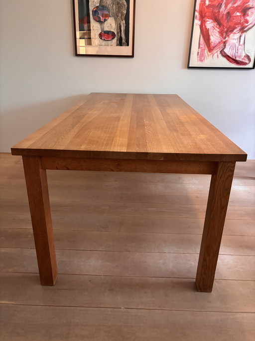 Eikenhouten eettafel