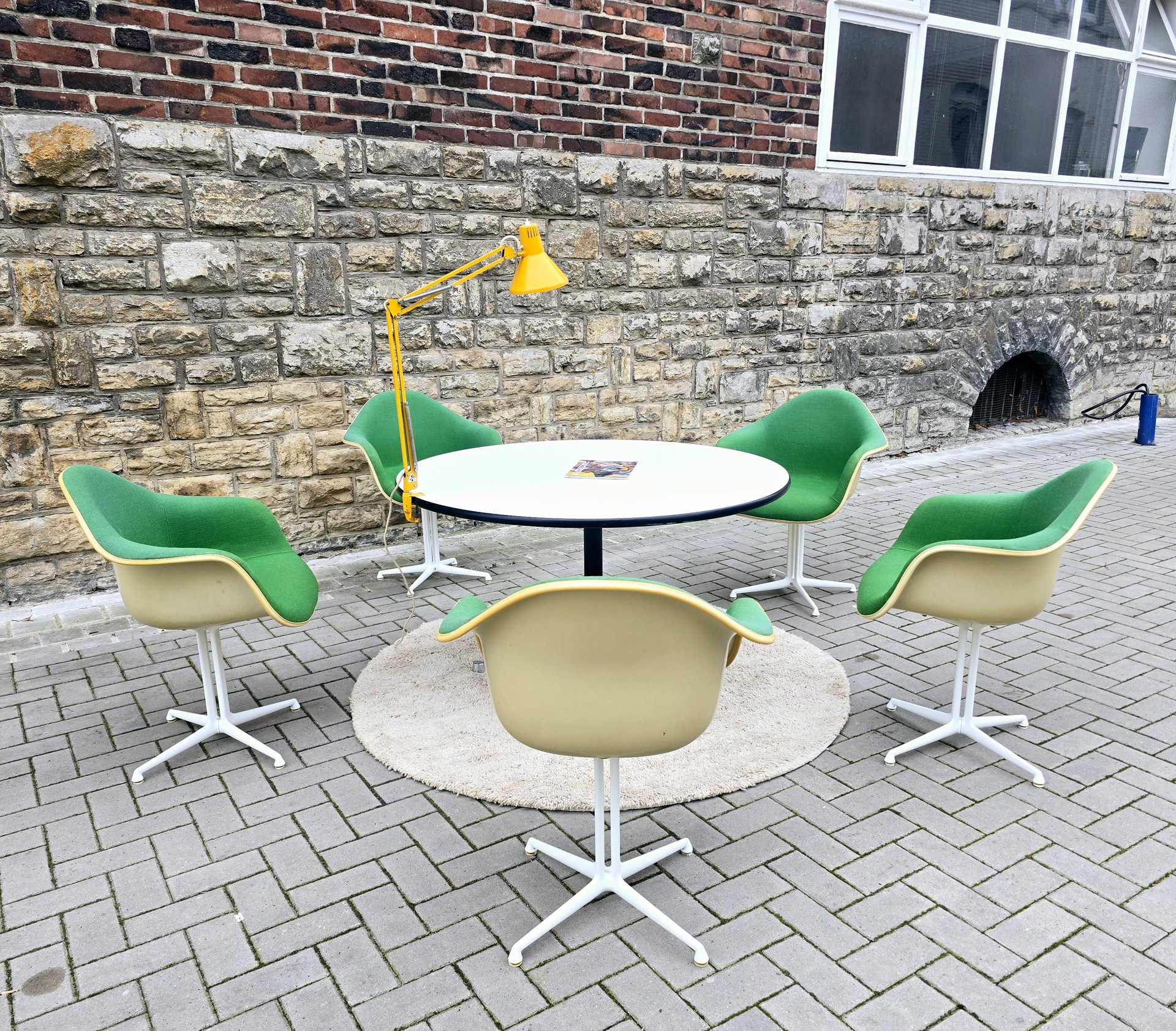 Herman Miller dining set chairs, dining table, vintage 60s/70s