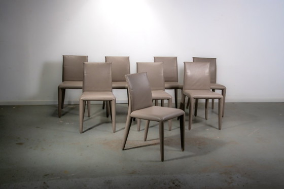 Sillas Vol Au Vent de Mario Bellini para B&B Italia. Juego de 8. – Sillas de comedor, Leather, Vintage (photo 14 of 14)