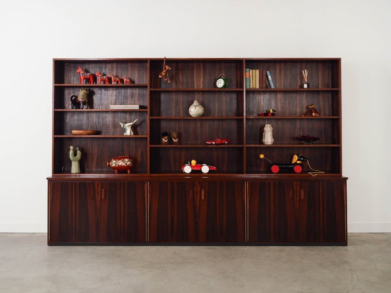 Image 1 of Boekenkast van palissanderhout, Deens ontwerp, jaren 70, gemaakt in Denemarken.