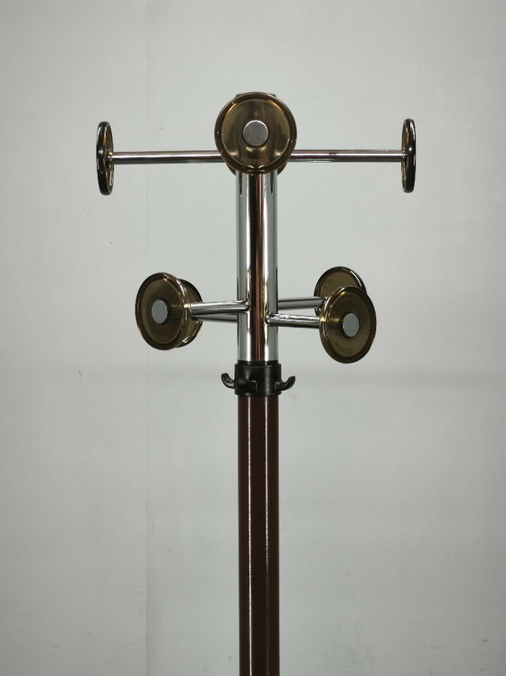 Italienischer Space Age Chrom Kleiderständer und Schirmständer von Cazzaro aus den 1970er Jahren – Metal (photo 5 of 12)
