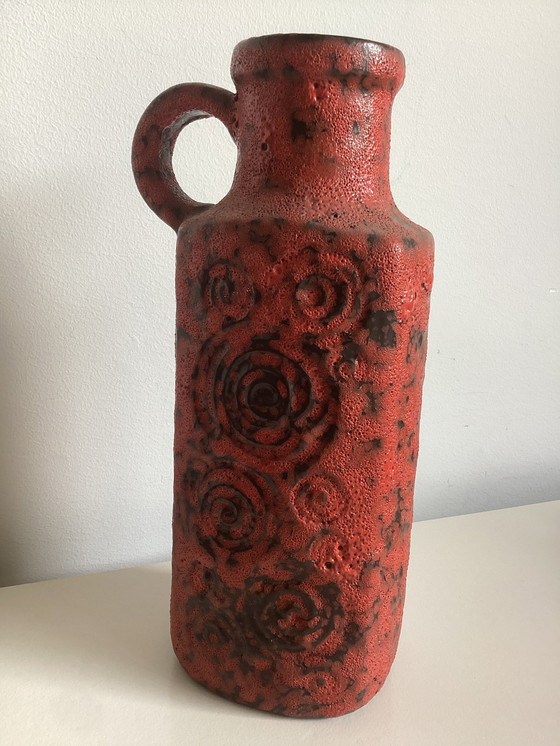 Image 1 of Vaso di lava grassa e screpolata