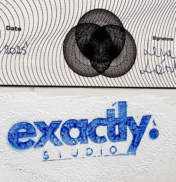 Image 1 of Lena László pour Studio Exactly, Relief lenticulaire/3D sur plaque d'aluminium avec laminage, « 210 formes géométriques », é