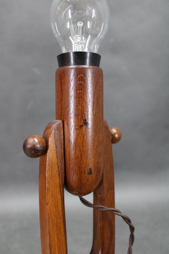 Image 1 of Lámpara de mesa o de pared de roble de los años 60, Checoslovaquia