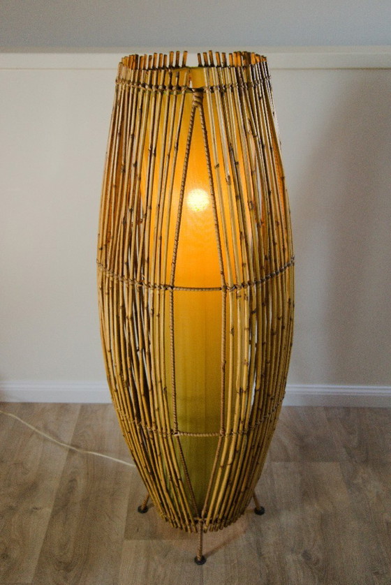 Image 1 of Lampada da terra d'epoca con canna a matita - Modernità di metà secolo