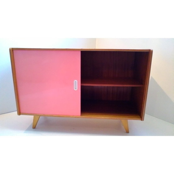 Image 1 of Vintage storage cabinet with sliding doors by Jiri Jiroutek for Interi Praha, 1960