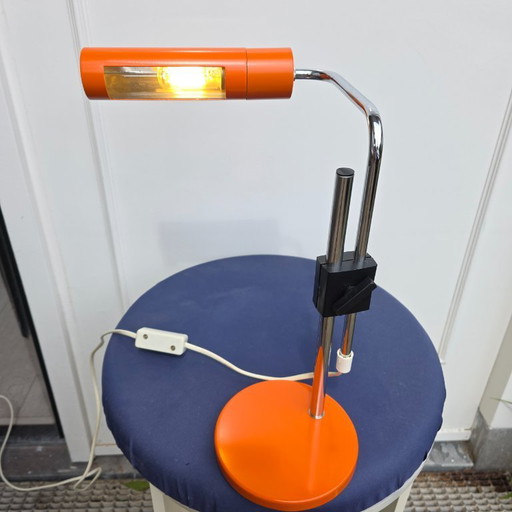 Vintage Hala Desk Lamp Orange 60s-70s