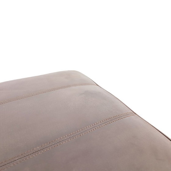 Image 1 of 2 originele Mid Century de Sede Ottoman krukjes, buffelleer, bruin