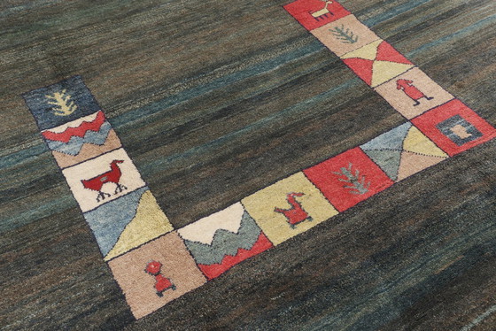 Image 1 of Origineel Perzisch tapijt Gabbeh Ghashghai oosters tapijt 301 cm x 222 cm oud natuurlijk