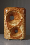 Roberto Rigon & Bertoncello Ceramiche - Vaso traforato, design italiano, anni '70