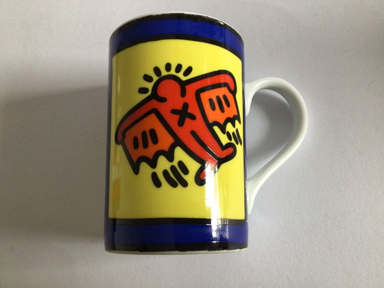 Image 1 of 3 tazze e piattini e tre tazze Keith Haring, Könitz