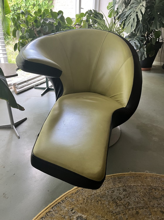 Leolux parabolica fauteuil – Leather, Metal (photo 3 of 7)