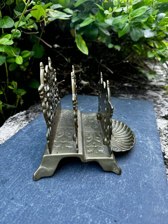Portariviste e portacarte barocco in ottone – Brass, Barok (photo 2 of 8)