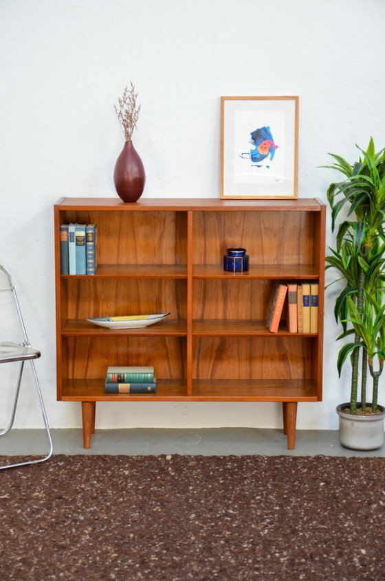 Image 1 of Vintage teak bookshelf, Denmark, retro Hundevad midcentury design