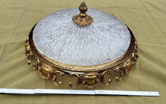 Image 1 of Beautiful vintage German ceiling lamp, Hollywood Regency style j60/70