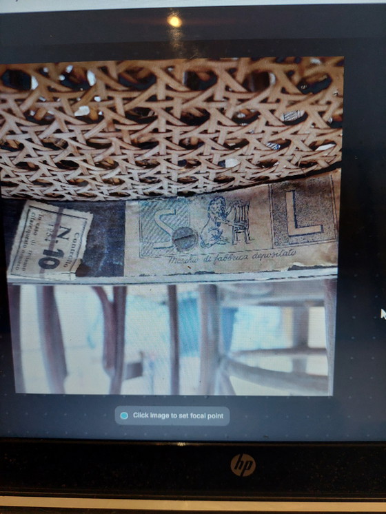 Image 1 of Set of 2 Original Sautto and Liberale Thonet Benwood Bistro Chairs 1940's