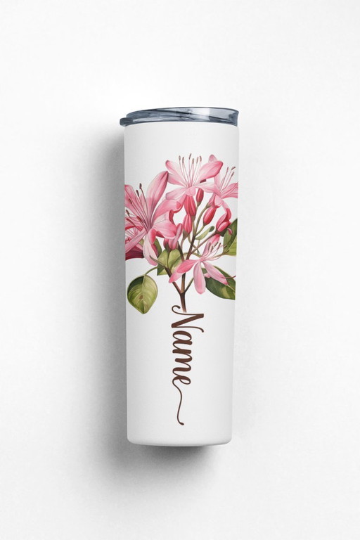 Personalized Birth Flower Tumbler, Custom Name Cup Birthday/Christmas/Mother's Day Gift for Her