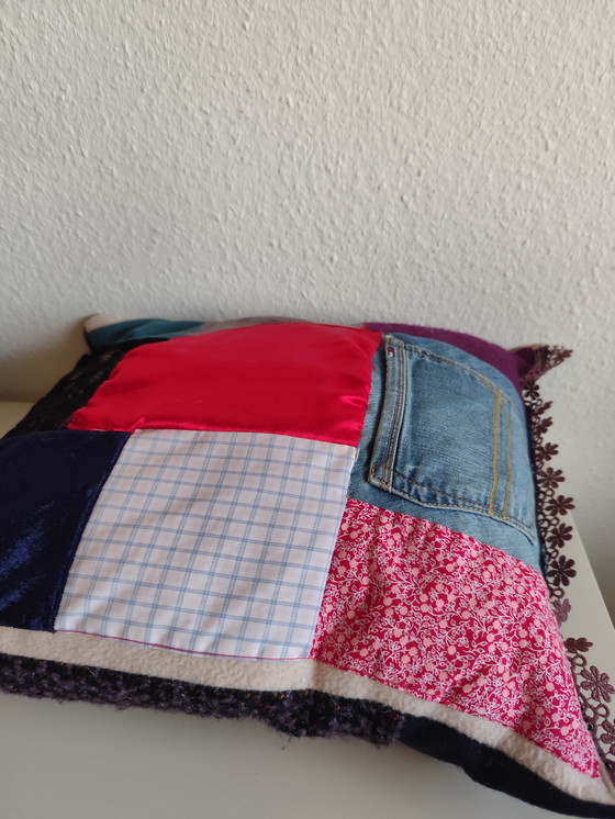 Image 1 of Handmade Patchwork Pillow Cover – One of a Kind | Unique Item