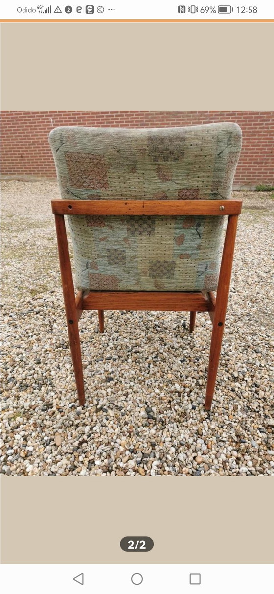 Image 1 of 6 sedie da pranzo vintage e tavolo allungabile di Fristho