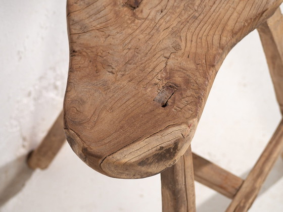 Antiker chinesischer Hocker (ca. 1900) #11, Holz, Braun, Rustic (Foto 29 von 35)