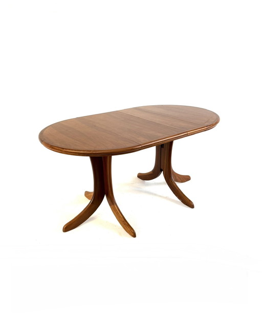 Vintage Danish extendable dining table '60