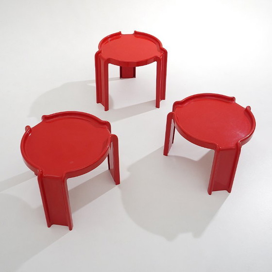Image 1 of 3 coffee tables by Giotto Stoppino for Kartell, 1960s
