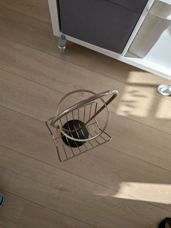 Vintage Ashtray and Magazine Rack, Cast Iron, Metal, Black (photo 9 of 13)