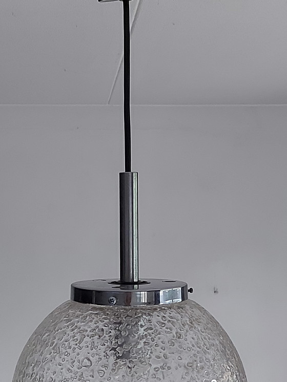 Image 1 of Hofmeister pendant lamp globe bubble glass