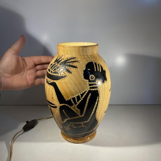Lampada in ceramica per tealight di Grandjean Jourdan per Vallauris, 1960 – Portacandele (photo 3 of 15)